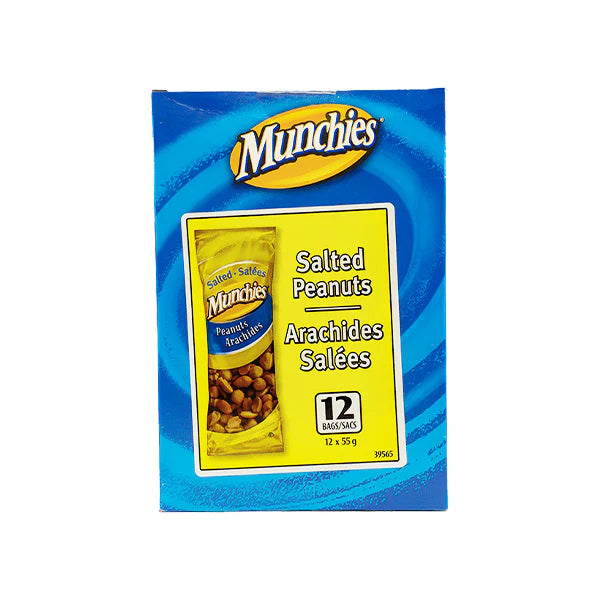 Munchies - Cacahuetes salados 12 x 55g - 6 paquetes