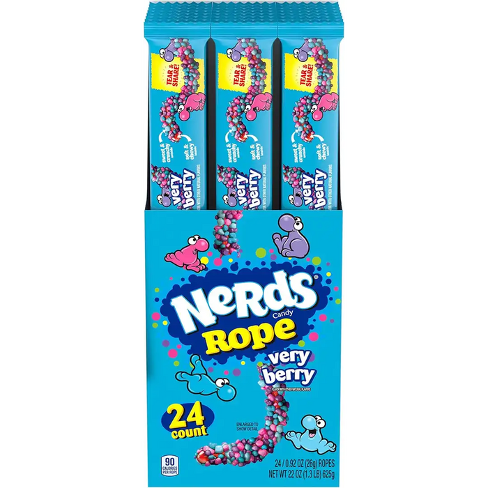 Nerds - Rope Berry Berry Candy - 24 x 26g