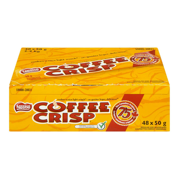 Nestle - Coffee Crisp Chocolate Wafer Bars - 48 x 50g