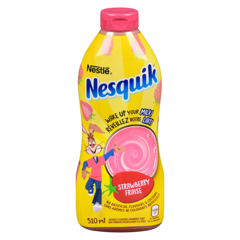 Nestlé - Sirope de Fresa Nesquik - 510 ml