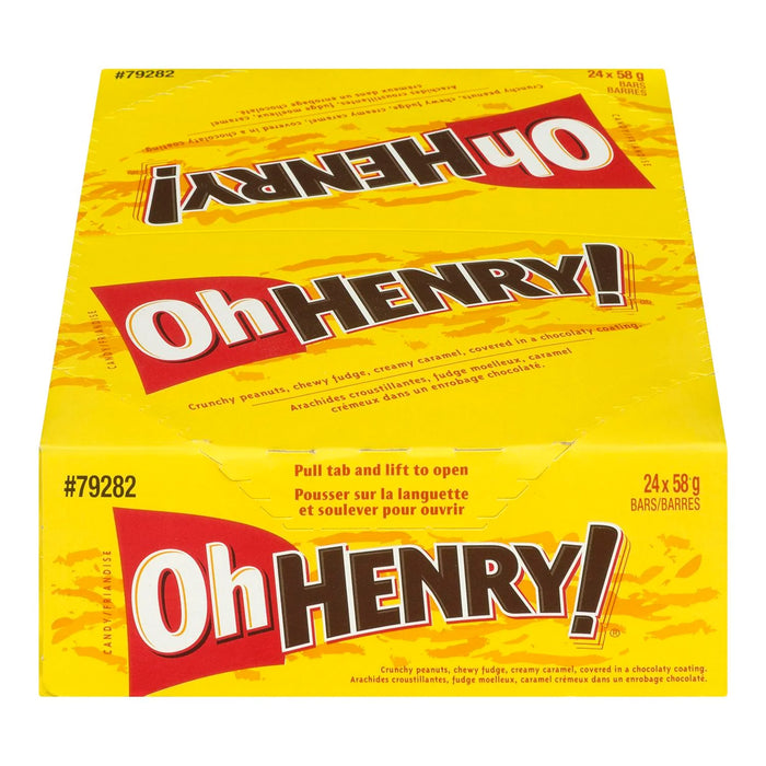 Oh Henry - Crunchy Peanut Candy Bar 58g - 216/Case