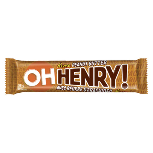 Oh Henry - Reese Peanut Butter Bar - 24 x 58g