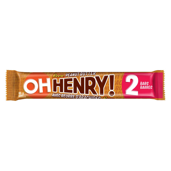 Oh Henry - Reese Peanut Butter King Size Candy Bar - 24 x 85g