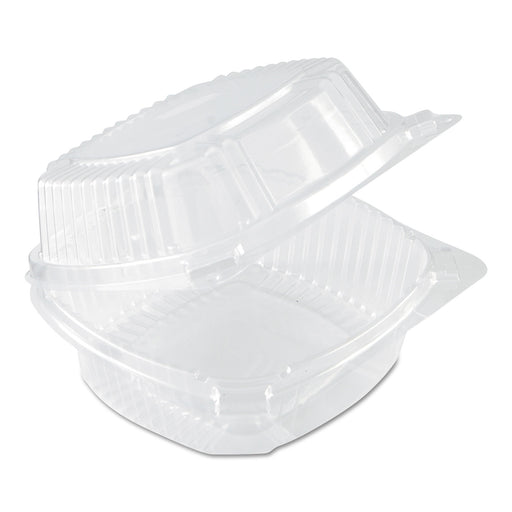 Pactiv YCI81050, 5 Inch Clear Hinged Sandwich Container - 375 QTY