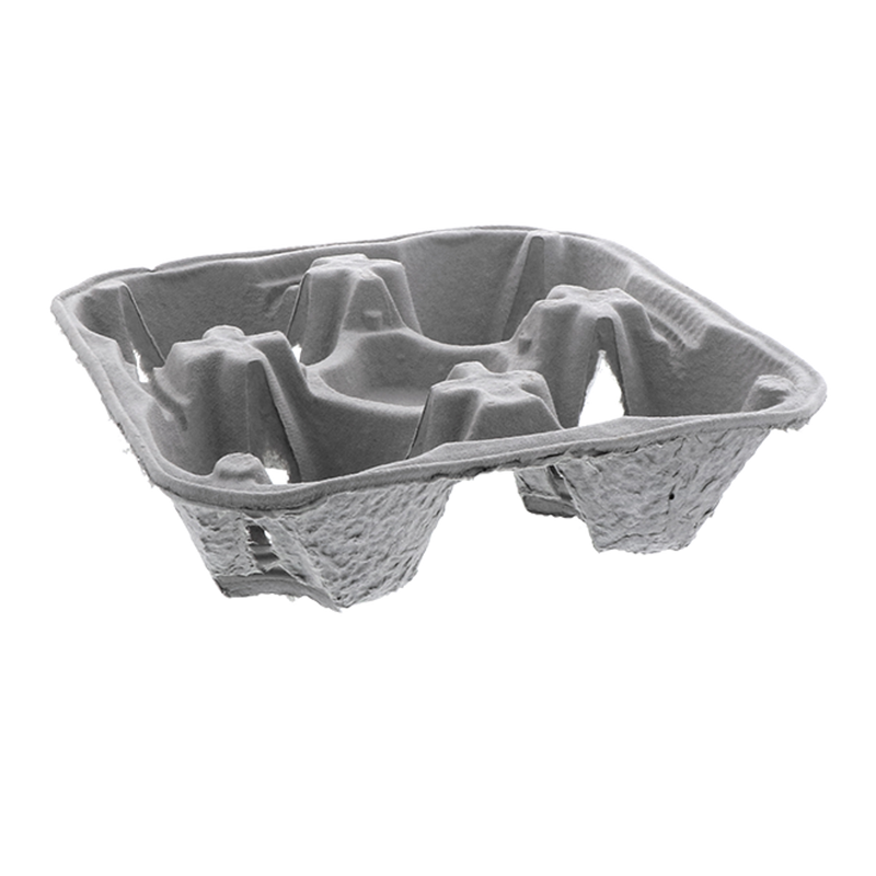 Pactiv - Bandeja resistente para 4 tazas, de 8 a 32 oz, 300 unidades por caja