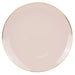 Plastic Plates Blush Pink With Gold Rim