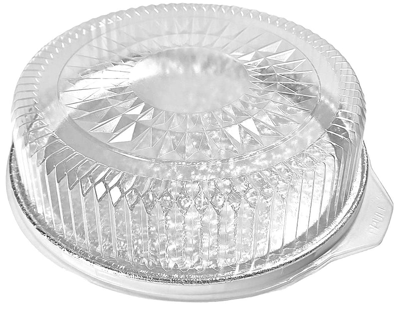 DURA - 16" Clear Plastic Dome Lid For Foil Catering Tray - 5/Pack
