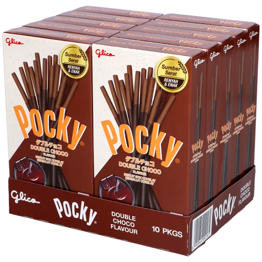 Pocky - Biscuit Sticks Double Chocolate - 12 x 47g