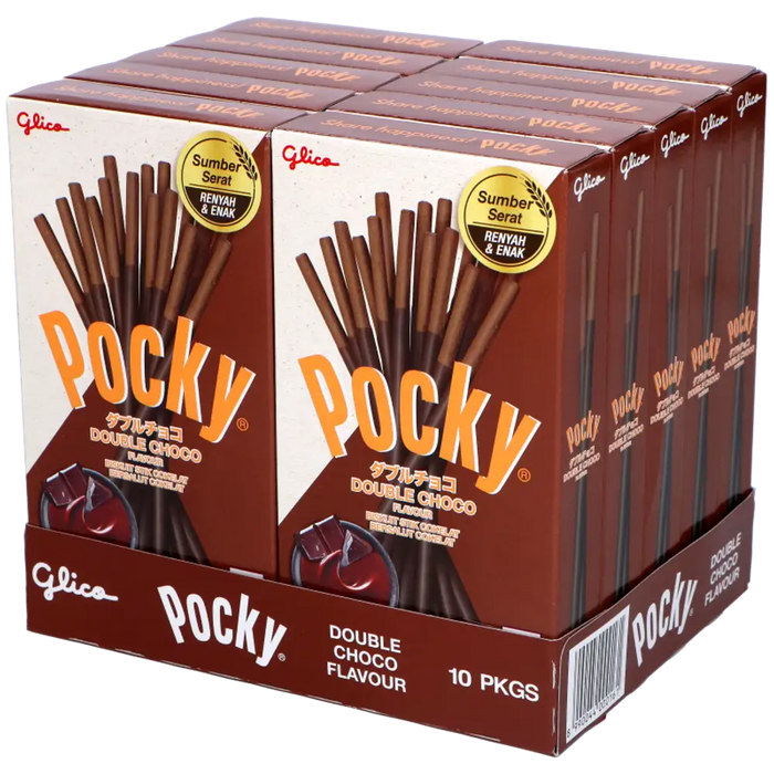 Pocky - Biscuit Sticks Double Chocolate - 12 x 47g