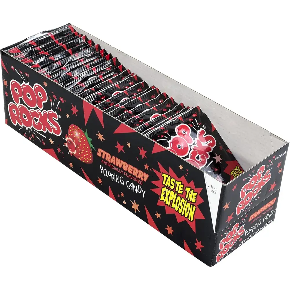 Pop Rocks Strawberry Popping Candy 24 x 9.5g, Wholesale Candy Canada ...
