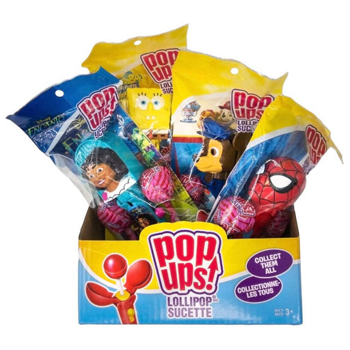 Pop Ups - Lollipop Flow Pack Assorted Flavour - 12 x 20g