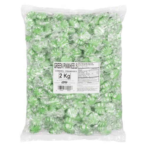 Regal - Green Pinwheels Hard Mint Candy Bulk - 6 x 2 Kg