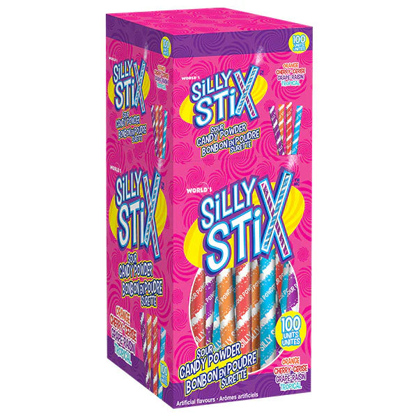 Regal - Silly Stix Sour Powder Candy Straws - 24 x 186g