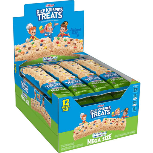 Rice Krispies - Treats Rainbow Mega Bar 12 x 60g - 6 Packs