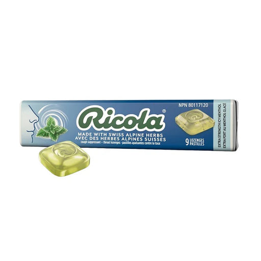 Ricola Extra Strength Icy Menthol Cough Drops 9 Each