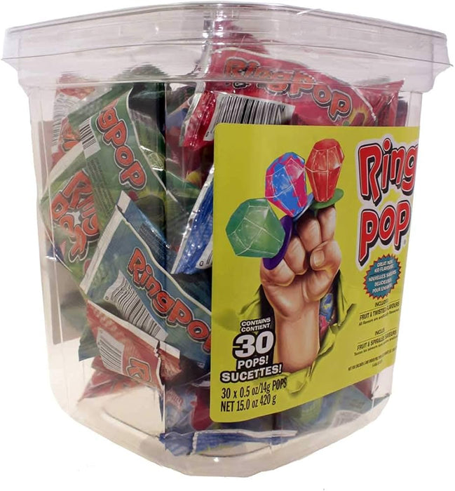 Ring Pop Jar Assorted - 30 x 14.5g