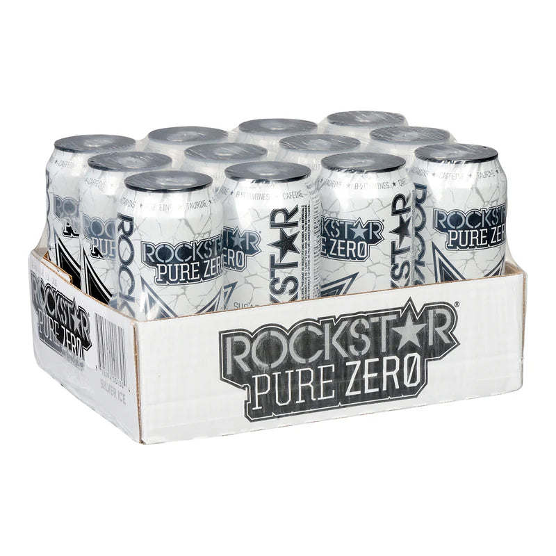 Rockstar - Pure Zero Silver Ice - 12 x 473 ml