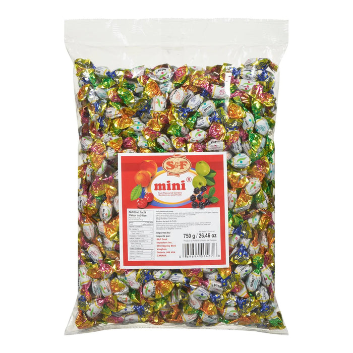 S&F - Mini Fruit Flavoured Hard Candy - 750g