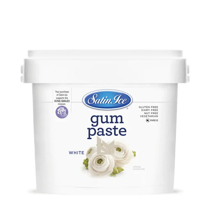 Satin Ice - White Gum Paste - 8 x 2.5 Kg