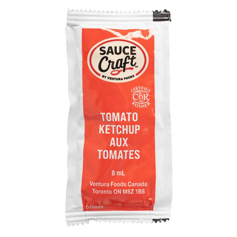Sauce Craft - Porciones de Kétchup de Tomate - 500 x 8 ml