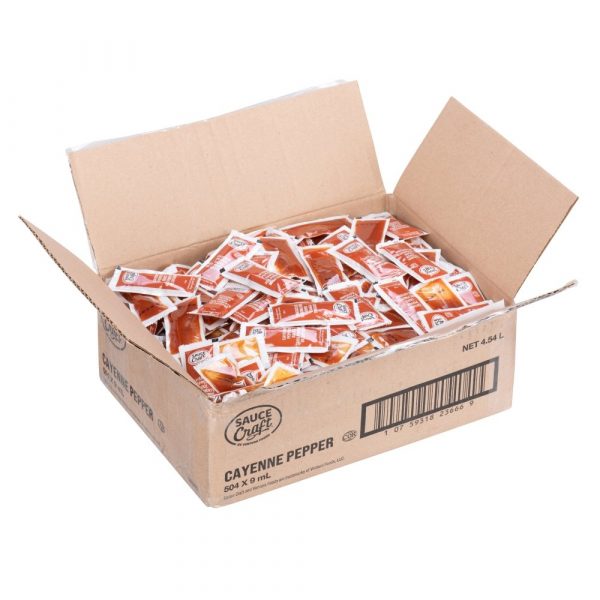 Sauce Craft - Porciones de salsa de cayena - 504 x 9 g