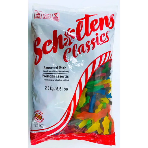 Scholtens - Assorted Gummy Fish Bulk Halal Candy - 2.5 Kg