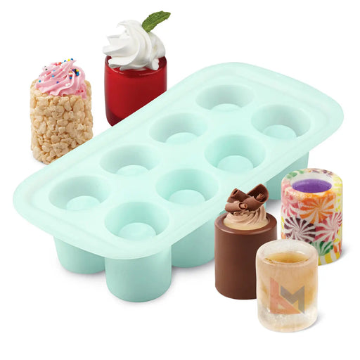 Wilton - Round Silicone Shot Glass Mold 8 Cavity 