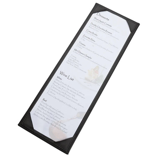 Single-View Menu Cover - Black