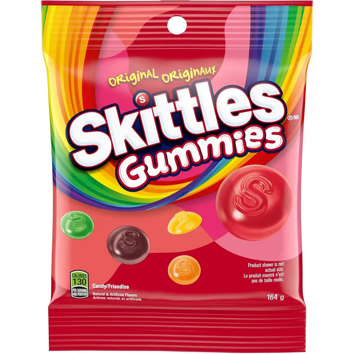 Skittles - Original Gummies Chewy Candy - 12 x 164g