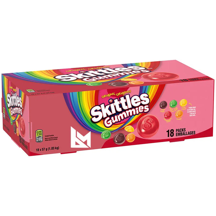 Skittles - Gummies Original Chewy Candy - 18 x 57g