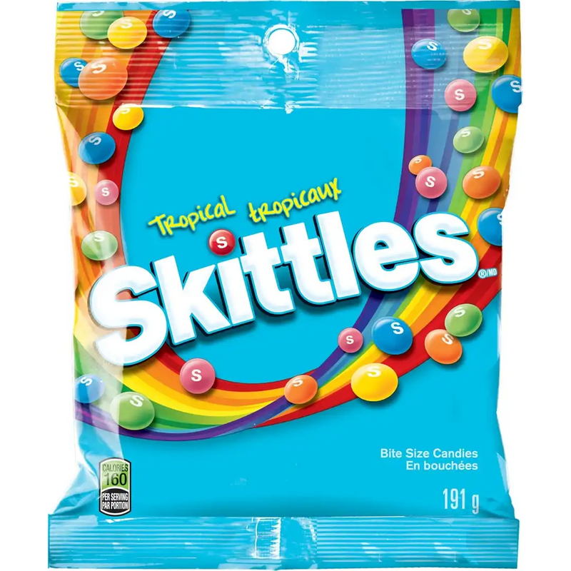 Skittles - Tropical Chewy Candy - 12 x 170g
