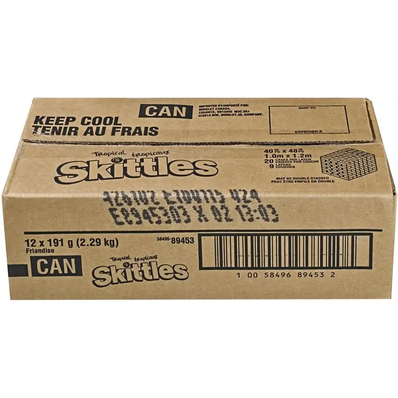 Skittles - Tropical Chewy Candy - 12 x 170g