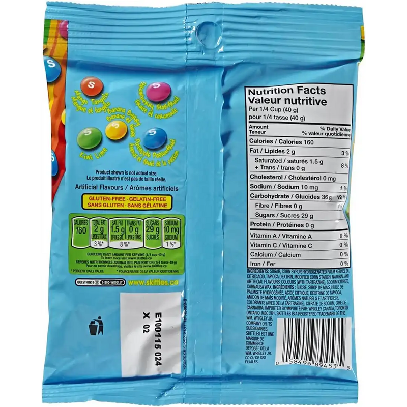 Skittles - Tropical Chewy Candy - 12 x 170g