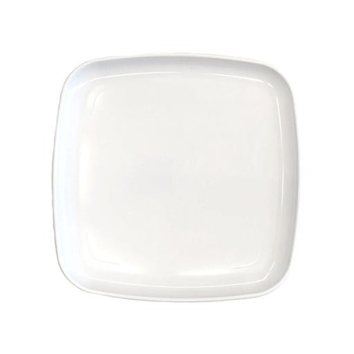 Square White Plastic Plate 12 inch Platter