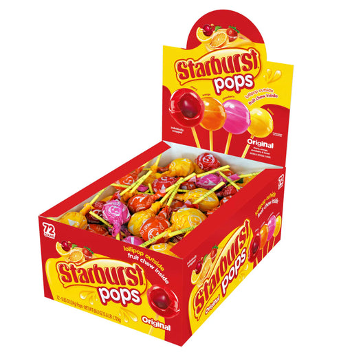 Starburst - Pops Original Fruit Chew Inside 0.85oz - 72 x 24g