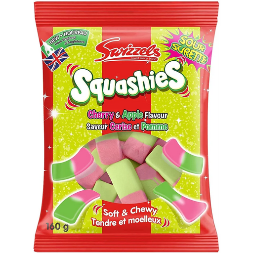 Swizzels - Squashies Cherry & Apple Flavour 160g - 10 Bags