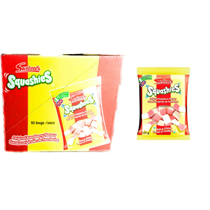 Swizzels - Squashies Original Raspberry - 10 x 160g