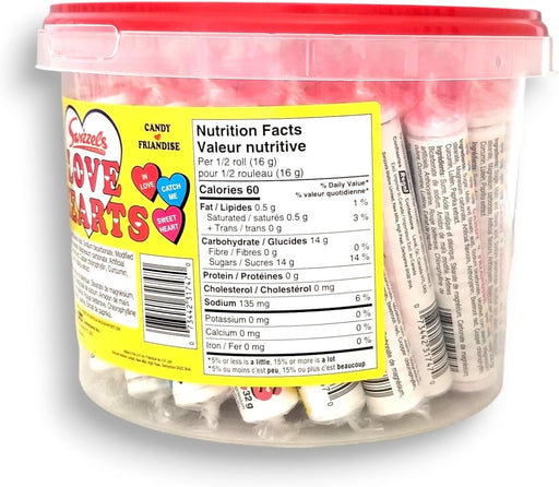 Swizzels Love Hearts Candy 50 Rolls 1.6Kg