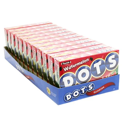 Tootsie - Dots Watermelon Gumdrops Theatre Box 6.5 Oz - 12 x 184g