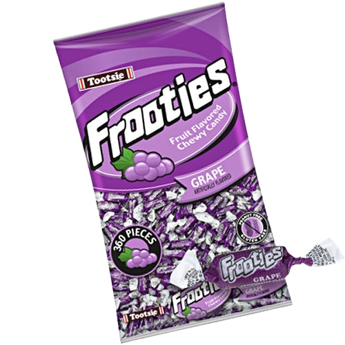 Tootsie Roll - Frooties Grape Chewy Candy 360 Pieces - 12 Packs