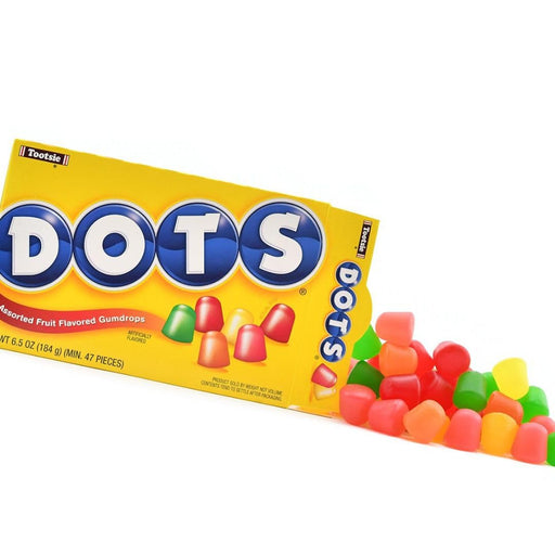 Tootsie Dots Assorted Fruit Flavored Gumdrops Theatre Box 184g