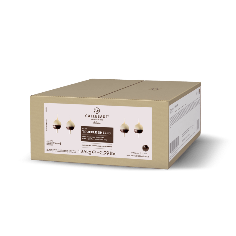 Callebaut - Cubiertas para trufas Oscuras - 504 Unidades