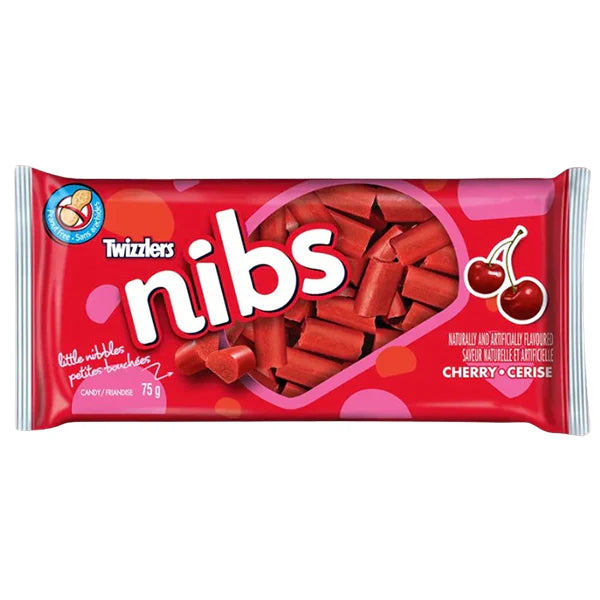 Twizzlers - Nibs Cherry Candy - 24 x 75g