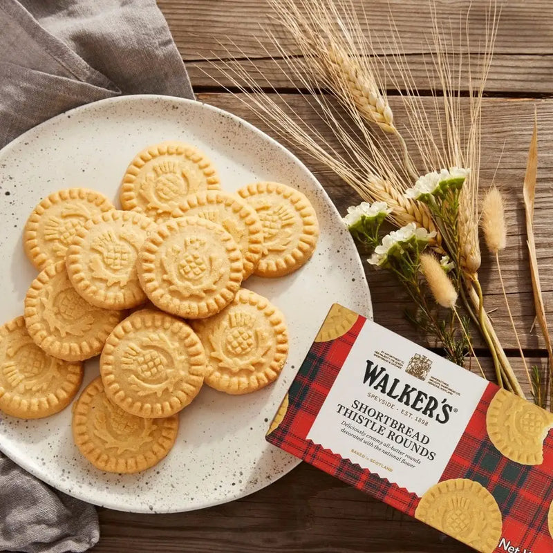Walkers - Galletas de mantequilla puras Shortbread Rounds - 3 x 150g
