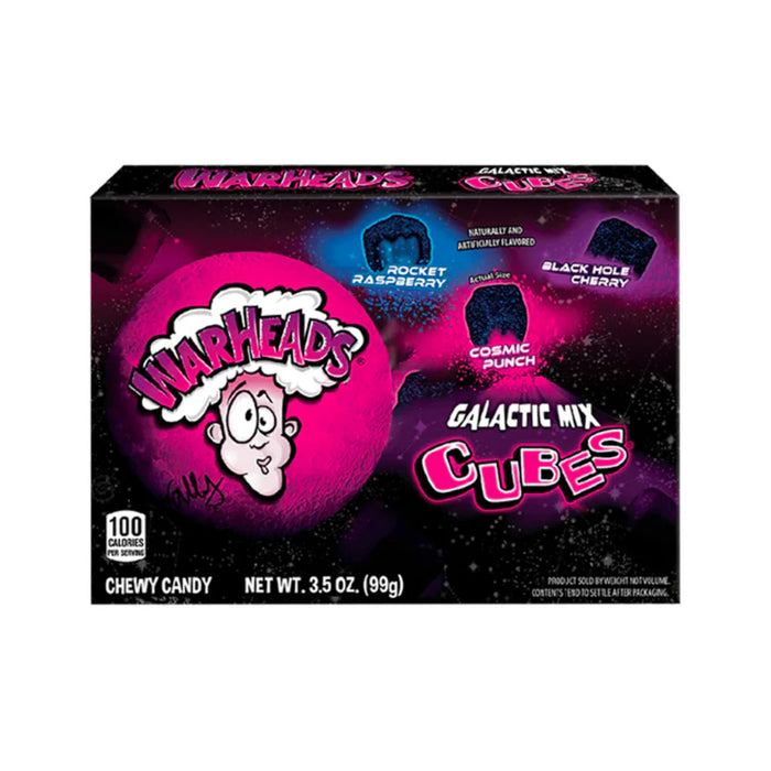 Warheads Galactic Mix Cubes Theatre Box 99g