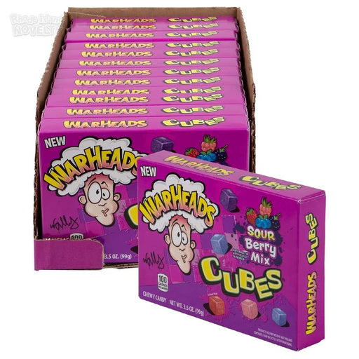 Warheads Sour Berry Mix Cubes Theatre Box 12 x 99g