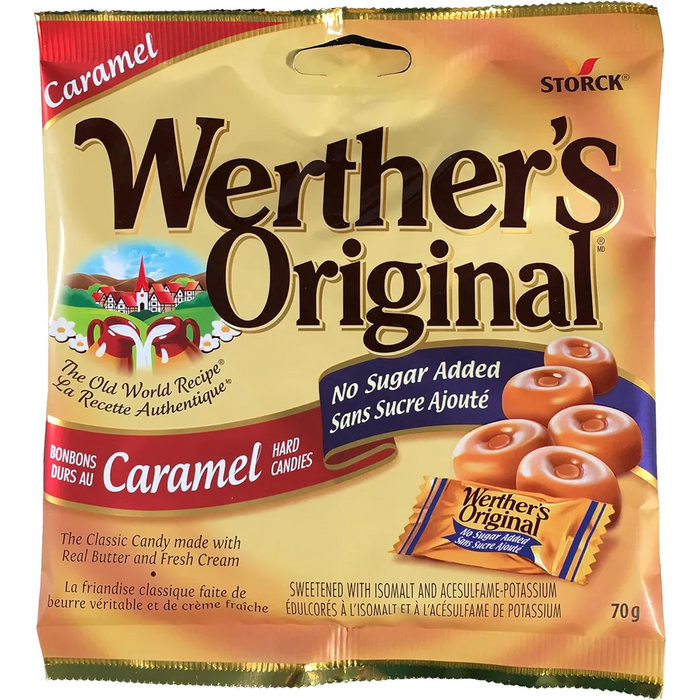 Werther's Original - Caramel Hard Candy No Sugar Added - 70g