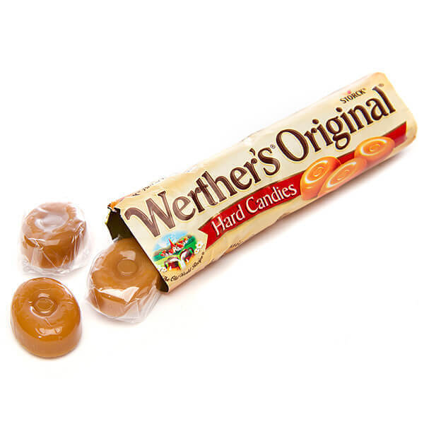 Werther's Original Caramel Hard Candy Rolls 50g wrapped