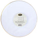 White Plastic Plates With Gold Rim 10 inch, Party Dinner Plates