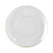 White Plastic Plates With Gold Rim 9 inch, Party Lunch Plates